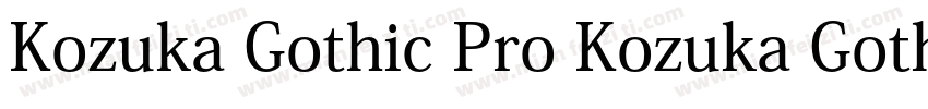 Kozuka Gothic Pro Kozuka Gothic Pro字体转换